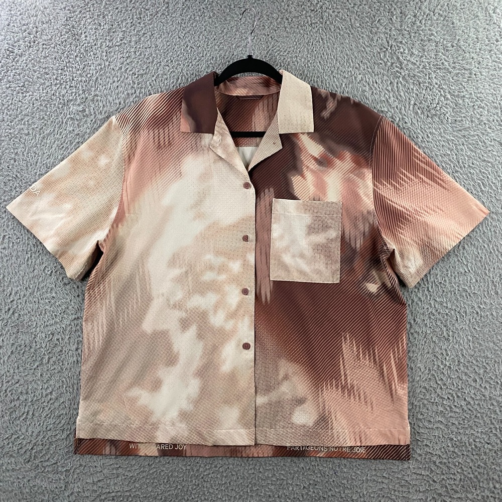 Lululemon Team Canada Button-Down Shirt COC Logo Womens XS Oversized Olympics